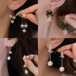 Anting Busur Bintang Jahit Perak S925 - Image 2